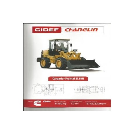 CARGADOR FRONTAL CHANGLIN ZL-18H