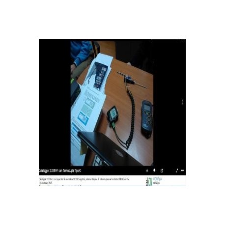 Datalogger 2.0 Wi-Fi de Temperatura compatible con Termocuplas