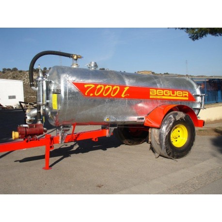 Purinera de un eje para 7.000 Litros galvanizada