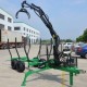 Carro forestal con grua pluma 300kg-4m catango coloso para tractor agricola