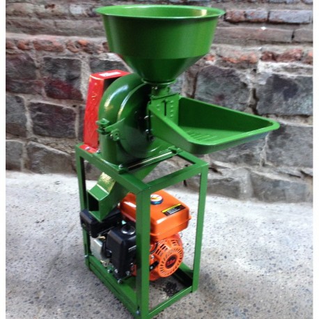 Molino de pines harina gasolina 5.5hp malla 0.8 y 2mm bencinero trigo  bencinero trituradora chancador