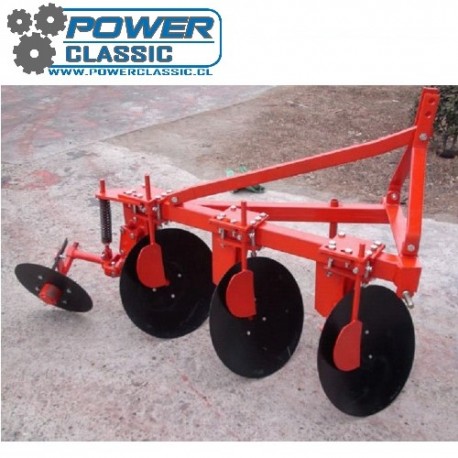 Arado de discos 3x20 pulgada levante para tractor agricola