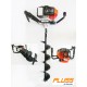 Ahoyador PLUSS 52 cc 2t dos brocas 15 y 20 cm x 1 mt