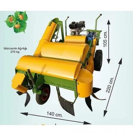Maquina recoleccion barredora 6.5hp nueces avellanas almendras nogales sweeper
