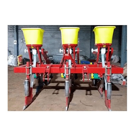 Sembradora de Precisión maíz porotos 3 hileras tractor