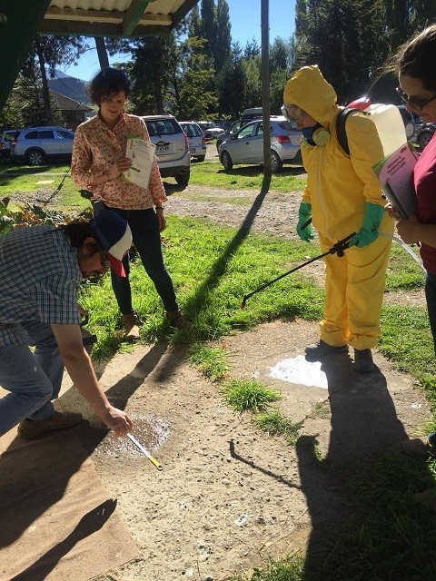En Aysén: Asesores del programa de manejo de frutales de INDAP se capacitan como monitores de BPA en el manejo de fitosanitarios