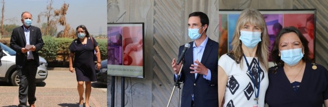 Secretaria Ejecutiva, participa junto al ministro Walker y al ministro Jobet, en la visita a la Comisión Chilena de Energía Nuclear para conocer el proyecto que busca controlar y prevenir la enfermedad de Loque Americana que afecta a la actividad apícola