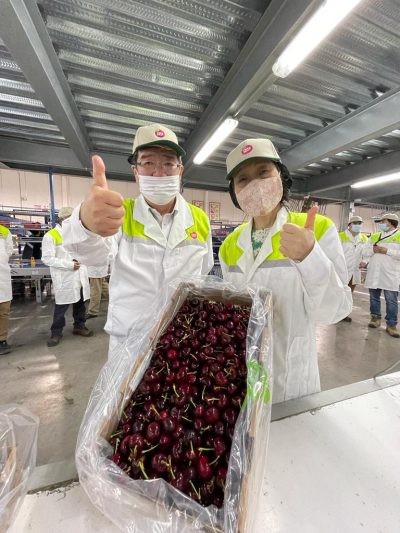 Embajador de Japón en Chile conoce proceso exportador de las cerezas chilenas