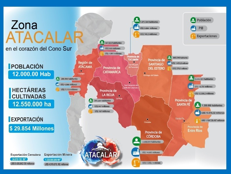 Atacalar: El corredor que busca unir Chile y Argentina por la cordillera de Atacama e incentivar envíos directos a China