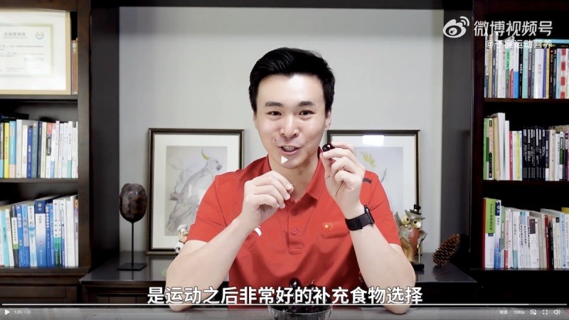 China: Nutricionista olímpico promueve los beneficios de las cerezas chilenas para los atletas