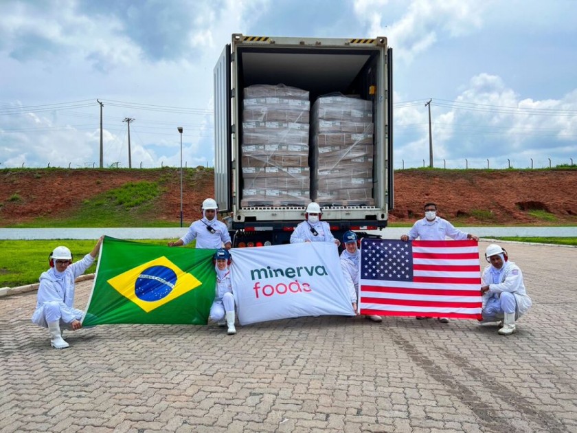 Minerva Foods exportó primer lote de carne brasileña carbono neutro para EE.UU.