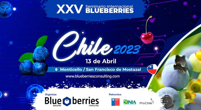Cerezas y arándanos serán los protagonistas del Seminario Internacional de Blueberries Consulting Chile 2023