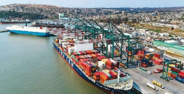 Toneladas transferidas por puertos de Chile en 2022 caen 6,3% de acuerdo a Camport