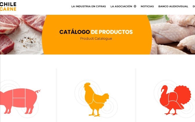 NUEVO CATÁLOGO DE PRODUCTOS ONLINE BUSCA IMPACTAR EN IMPORTADORES PRESENTANDO DE FORMA ATRACTIVA NUESTRAS CARNES BLANCAS