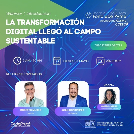 Inicia ciclo de seminarios virtuales para impulsar la Agricultura 4.0