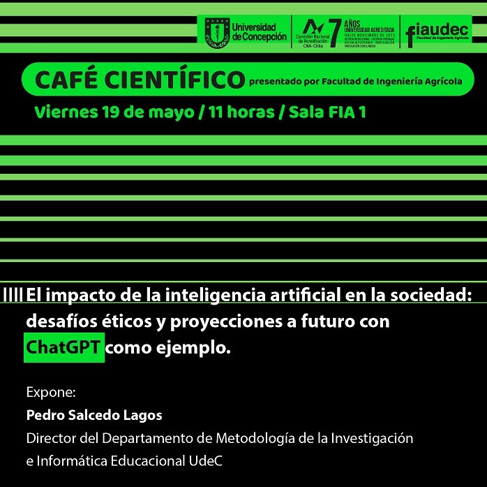Café científico en UdeC Chillán abordará impacto de la inteligencia artificial
