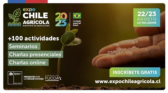 Ya están abiertas las inscripciones gratuitas para participar en Expo Chile Agrícola 2023