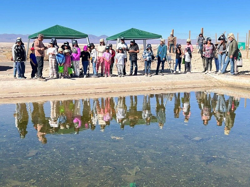 MOP presentó a la comunidad el 76% de avance de la conservación de obras de riego de Alto Loa