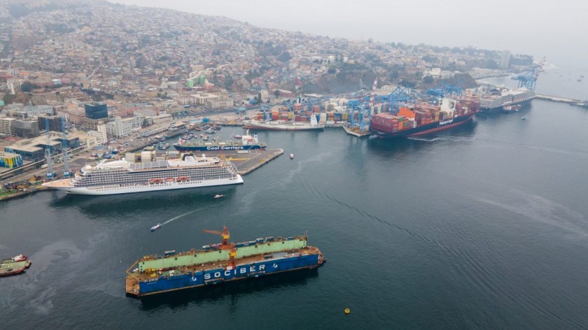 Puerto de Valparaíso presenta caída de 11,2% en el movimiento de carga del primer semestre de 2023