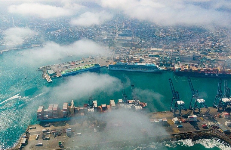 Carga movilizada por Puerto de San Antonio se contrae 12,6% en el primer semestre de 2023