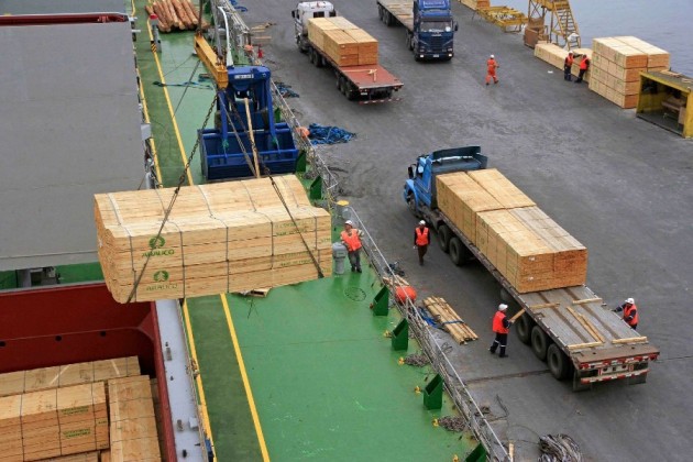 Exportaciones de la industria forestal chilena llegan a USD 3.636 millones entre enero y agosto