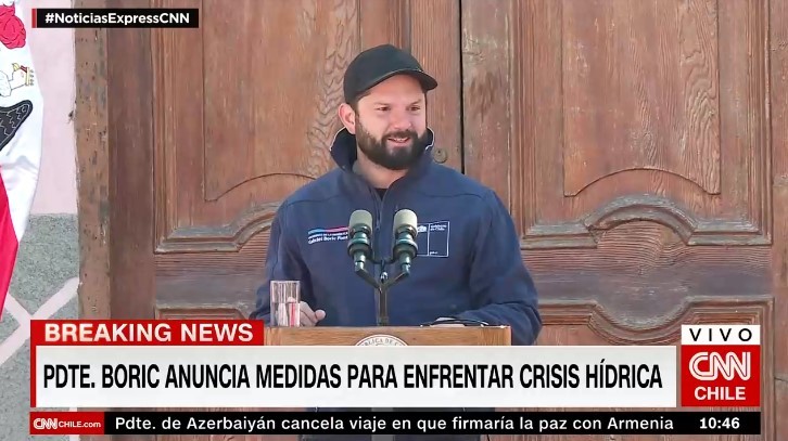 Presidente Boric anuncia una serie de medidas contra la crisis hídrica en la Región de Coquimbo