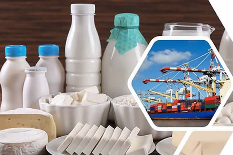 Ranking comercio exterior de productos lácteos al mes agosto