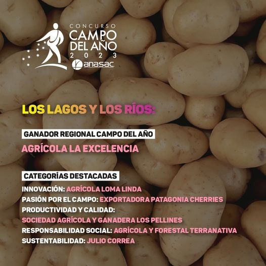 IV VERSIÓN DEL CONCURSO ORGANIZADO POR ANASAC 2023 GANADOR POR REGIÓN: LA ARAUCANÍA AGRÍCOLA GANASUR