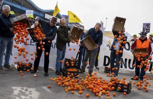 España: Pese a esfuerzos del Gobierno por llegar a acuerdo, agricultores mantienen huelgas