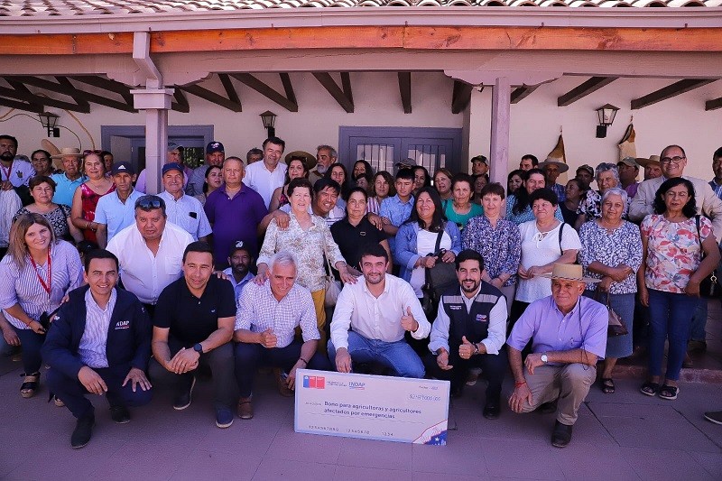 Gobierno inicia entrega de recursos por más de $3 mil millones a agricultores de O’Higgins afectados por inundaciones de 2023