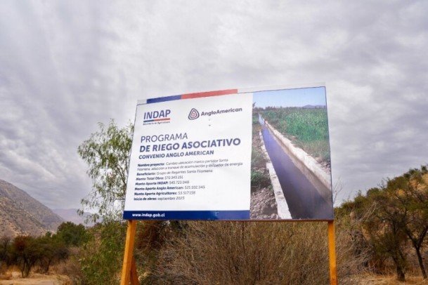 Inauguran obra de riego asociativo que beneficiará a cerca de 300 personas de Colina