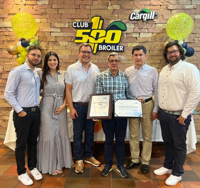 Aviagen Colombia celebra a Cargill por su excepcional desempeño en producción avícola que supera los 500 EPEF