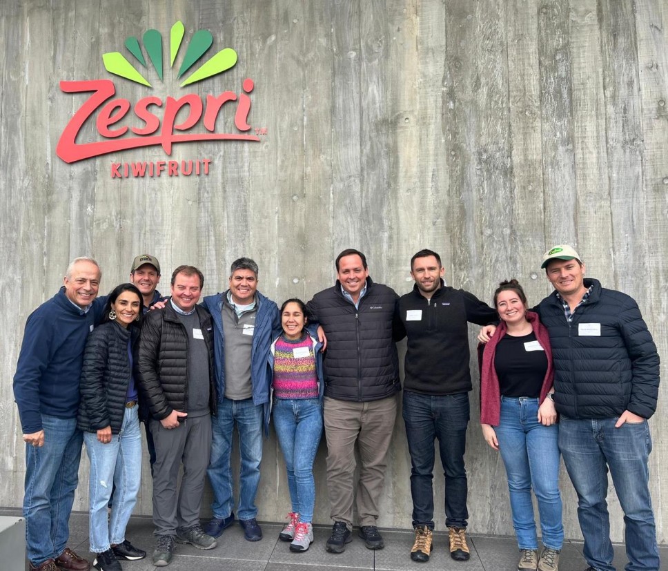 Potenciando la cooperación técnica: Productores chilenos del Comité del Kiwi de Frutas de Chile visitan a productores de Zespri en Nueva Zelanda