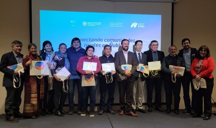 ALIANZA ENTRE FAO Y GOBIERNO PERMITIÓ LA CONECTIVIDAD DE CERCA DE 300 PERSONAS DE SECTORES RURALES DE ÑUBLE
