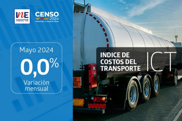 Índice de Costos del Transporte registró una variación mensual de 0,0% en mayo