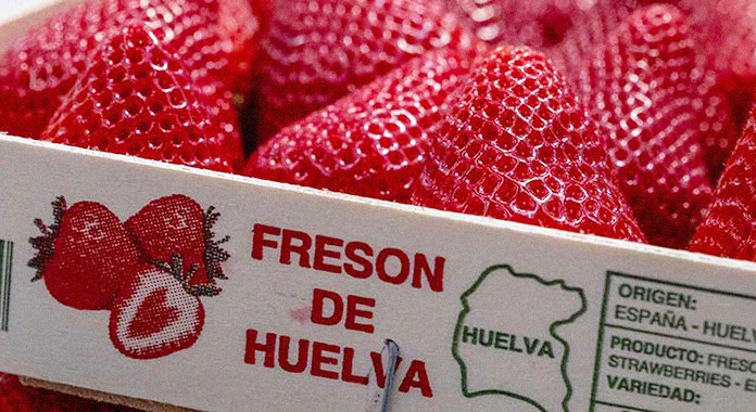 Las producciones de fresa y frambuesa en Huelva caen un 9 y un 15% mientras la de arándano aumenta un 10%
