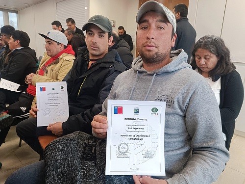 Infor culmina cursos de formación para 34 nuevos carpinteros en la provincia de Arauco