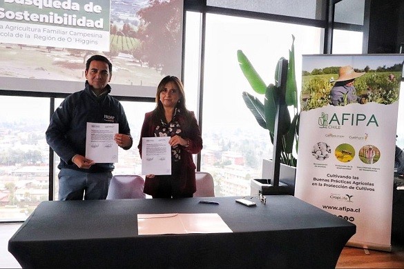 AFIPA e INDAP firman convenio para Impulsar la Gestión Sostenible de Fitosanitarios en la Agricultura Familiar Campesina