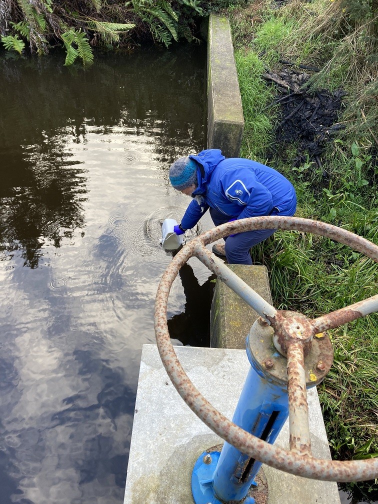 Investigadores UdeC avanzan en proyecto para identificar origen de contaminación fecal humana y de animales en agua de uso múltiple