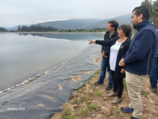 Agricultores de Nogales aseguran el riego con ampliación de Tranque Los Caleos